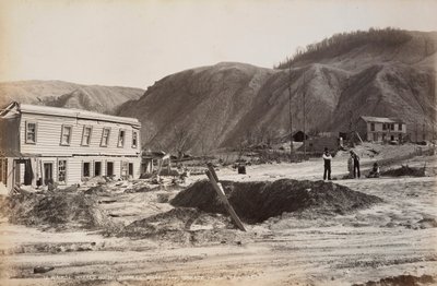 Te Wairoa, hôtel McRaes, whare de Sophia et hôtel Terrace - George Dobson Valentine